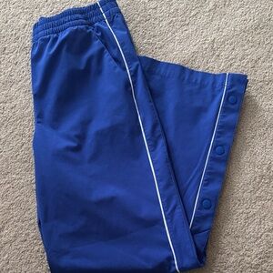 Athleta Girl Royal Blue Snap Button Track Pants